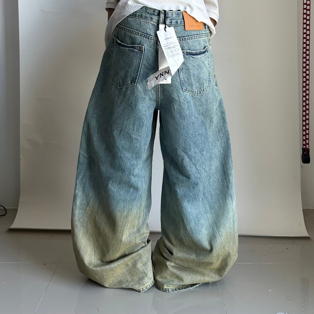 BRAND-NEW ANAN&ANNA Denim Baggy Pants (Size 28)