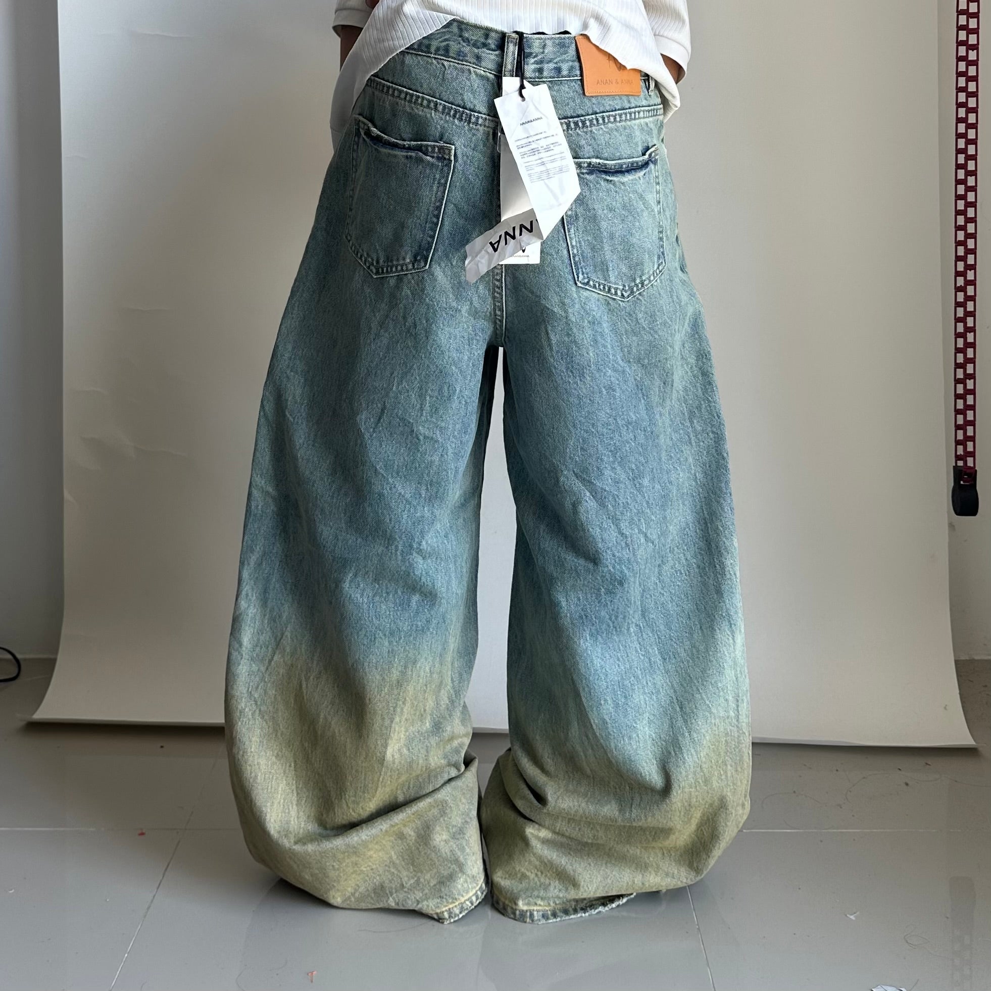BRAND-NEW ANAN&ANNA Denim Baggy Pants (Size 28)