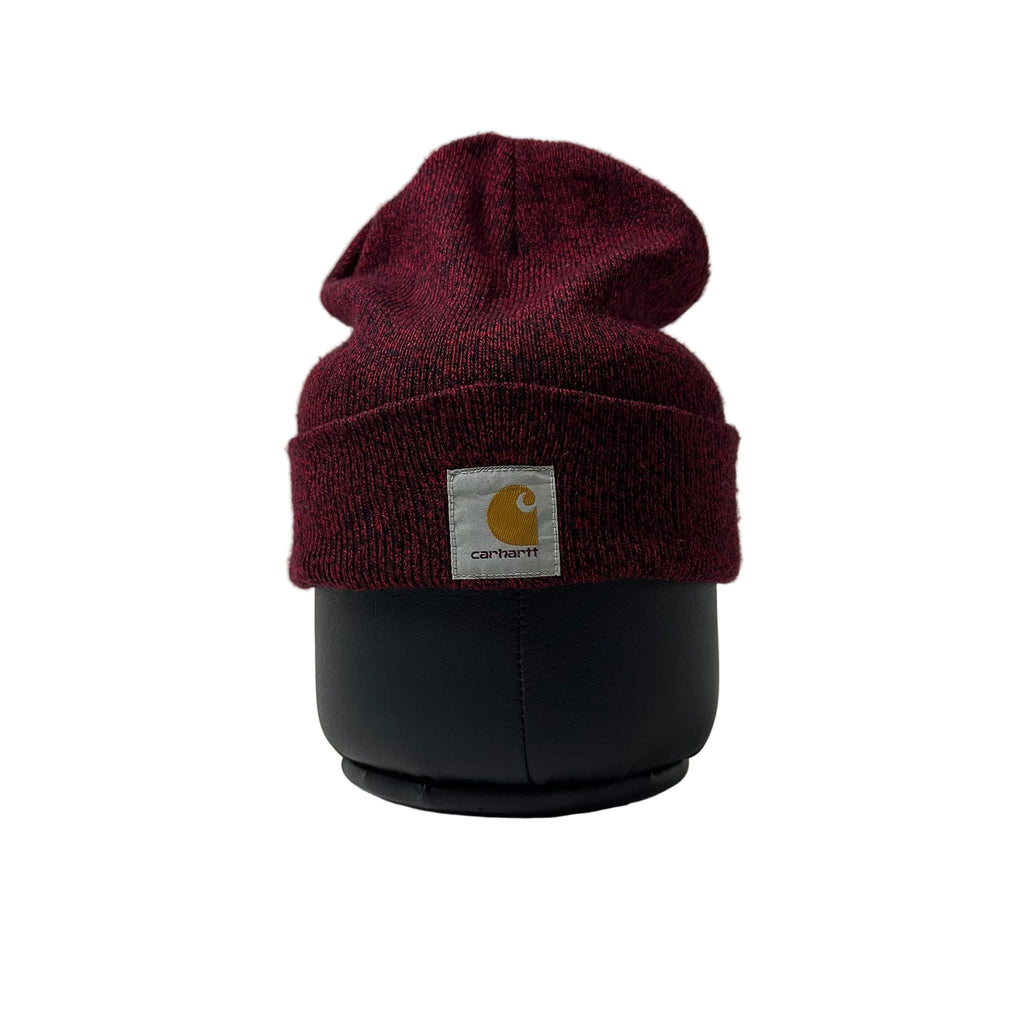Carhartt Acrylic Knit Beanie Hat in Marled Red and Navy (One Size)
