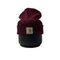 Carhartt Acrylic Knit Beanie Hat in Marled Red and Navy (One Size)
