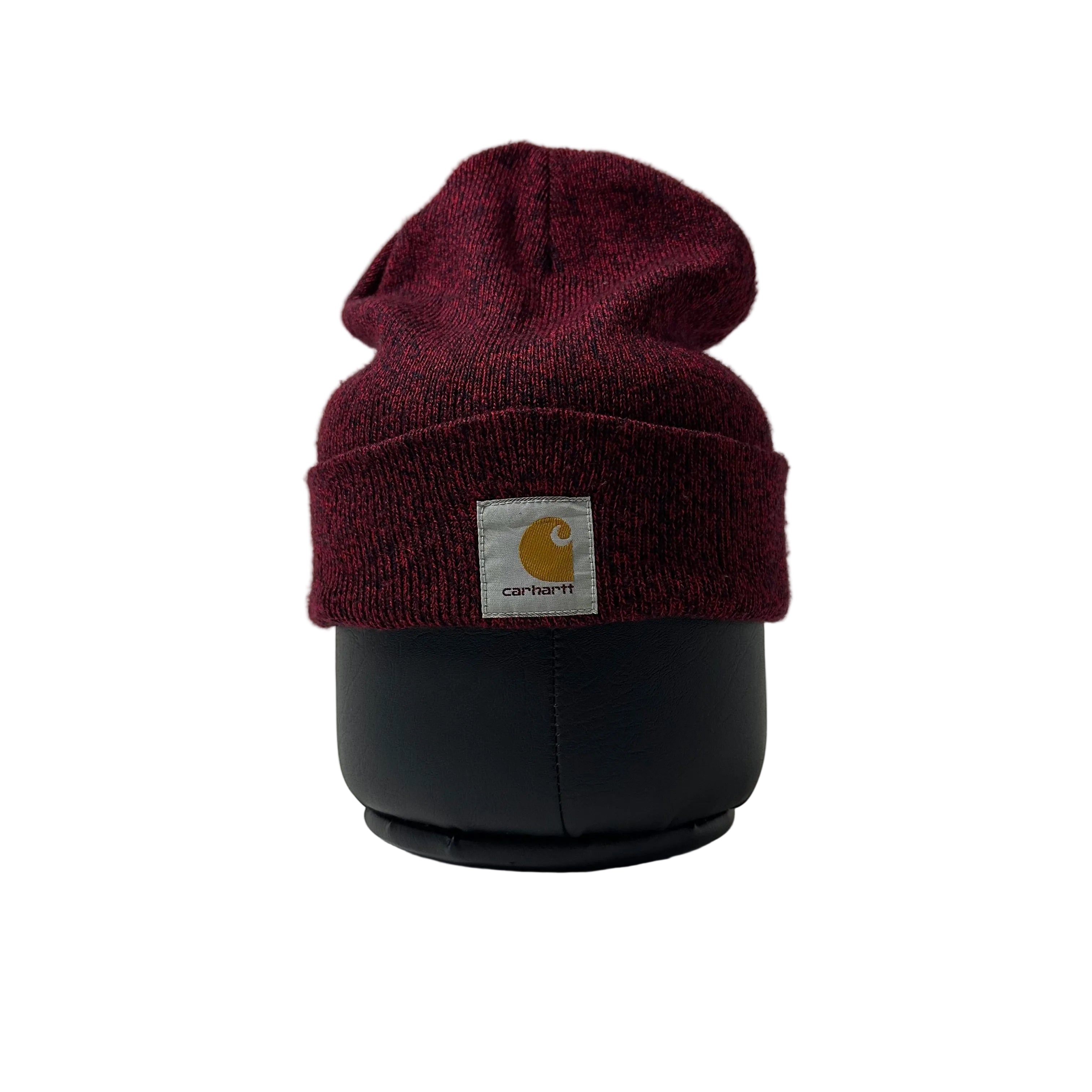 Carhartt Acrylic Knit Beanie Hat in Marled Red and Navy (One Size)