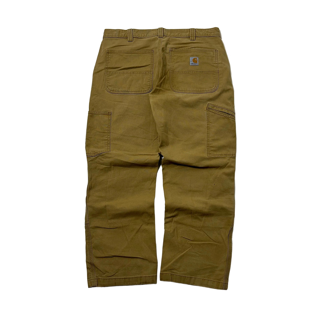 Carhartt Double-Knee Relaxed Fit Pants Brown Size 35