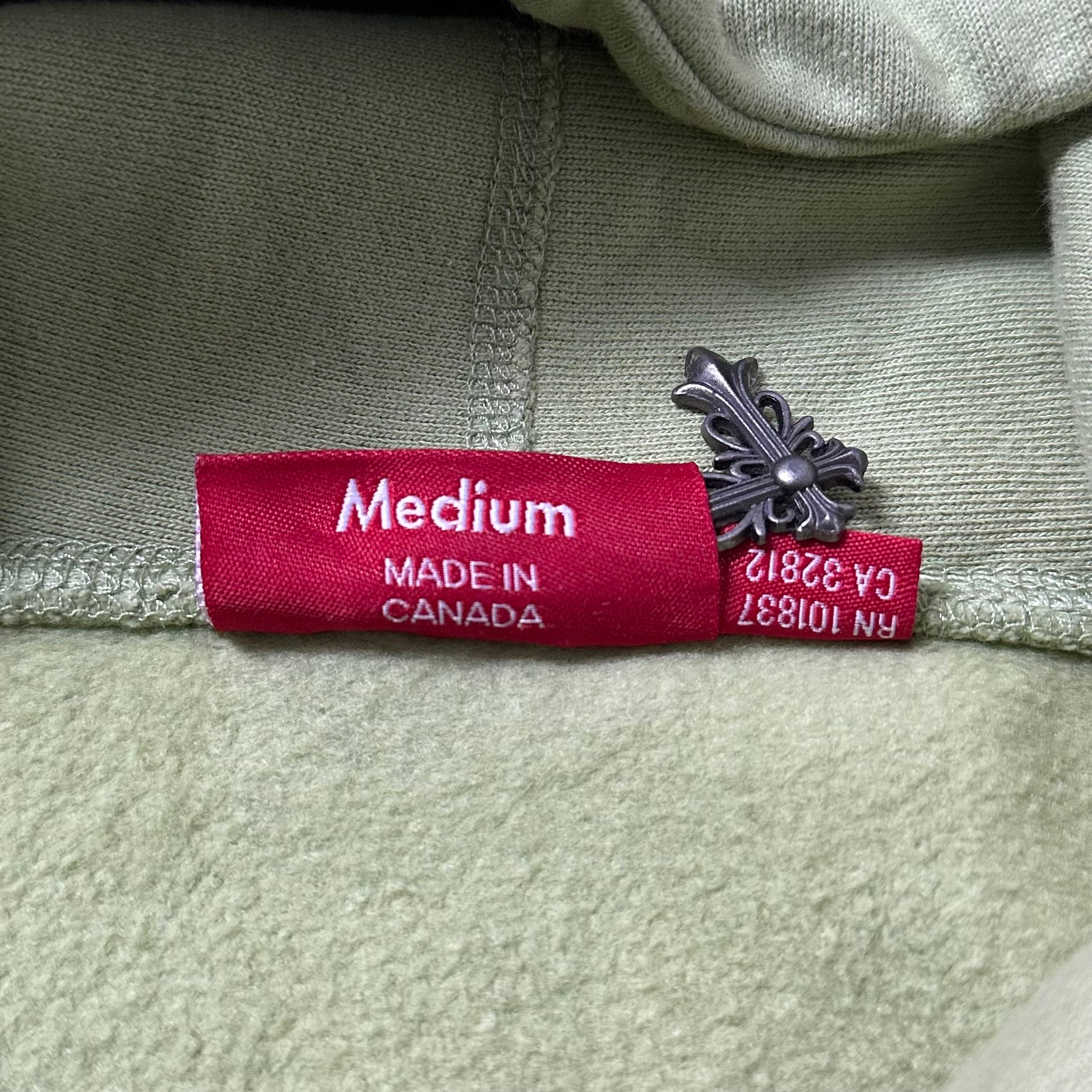 Supreme Box Logo Hoodie Jacket in Pastel Green (Size Medium) OFF only