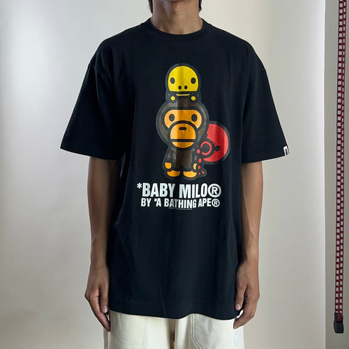 BAPE A Bathing Ape "Baby Milo" T-shirt Black Large