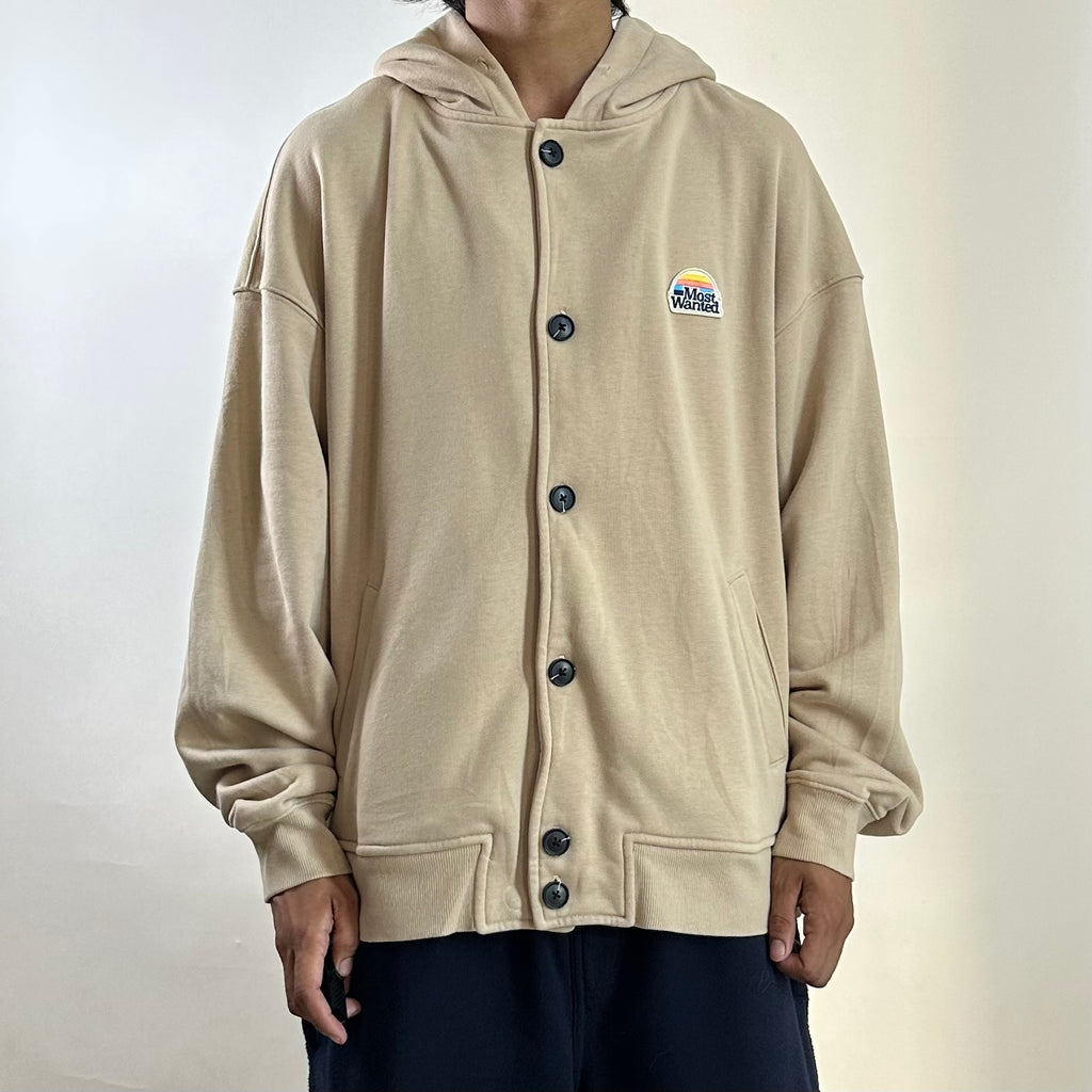 Most Wanted Hoodie Jacket Beige (Size Large) - SOLD
