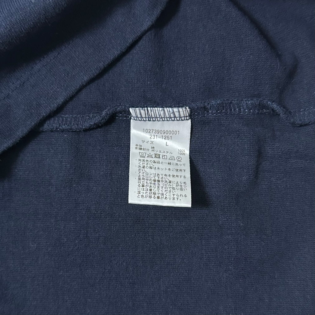 CAHLUMN Heavy Weight Jersey Pocket T-shirt in Navy Blue Size Large (Fits XL)