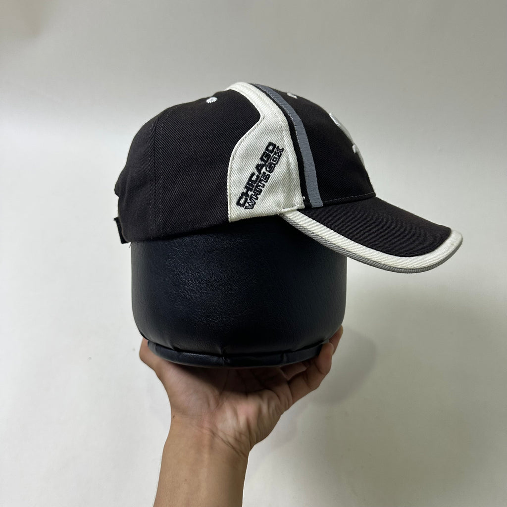 Vintage TEI Chicago White Sox MLB Strapback Cap in Black (One Size)