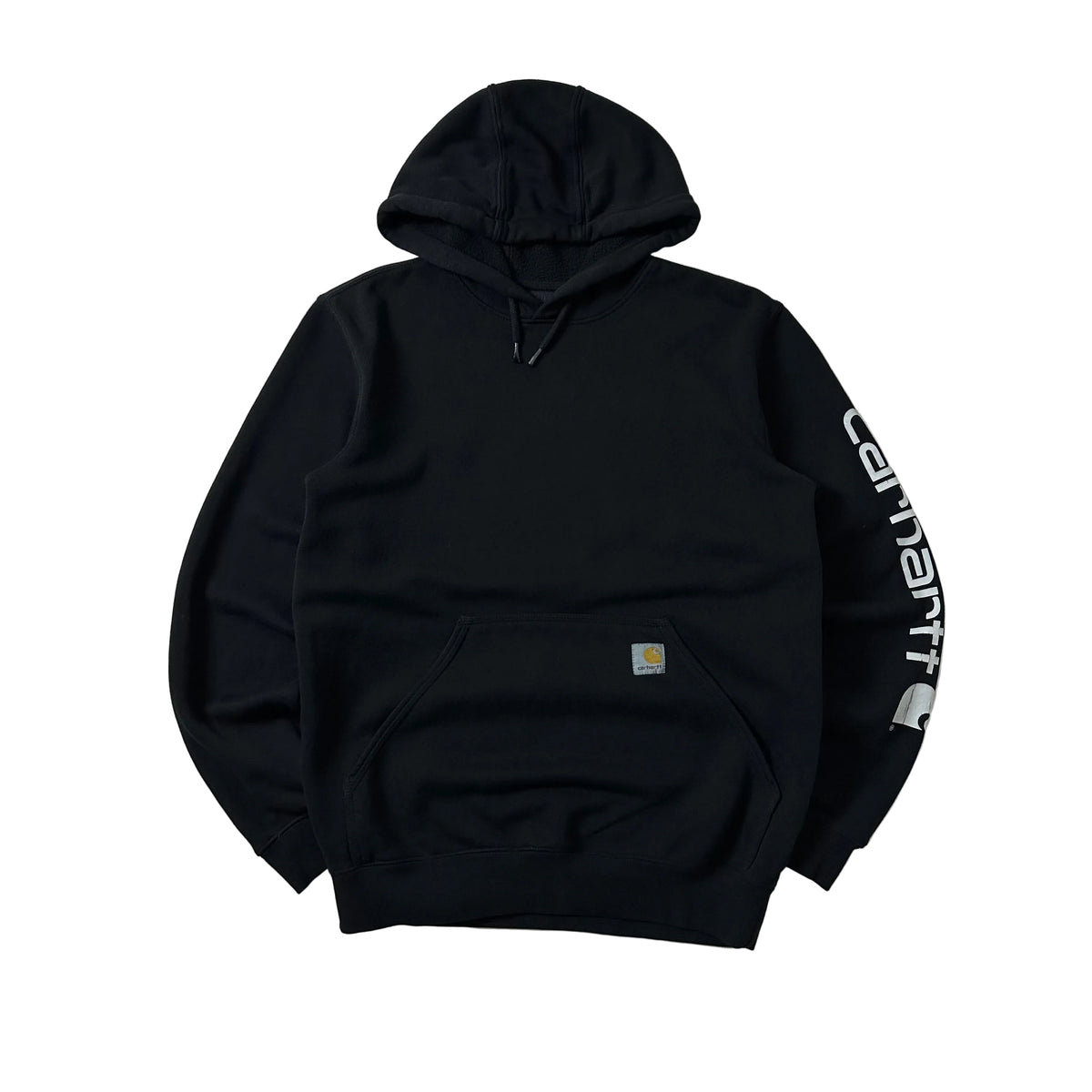Carhartt Script Hoodie Jacket in Black (Size Small)