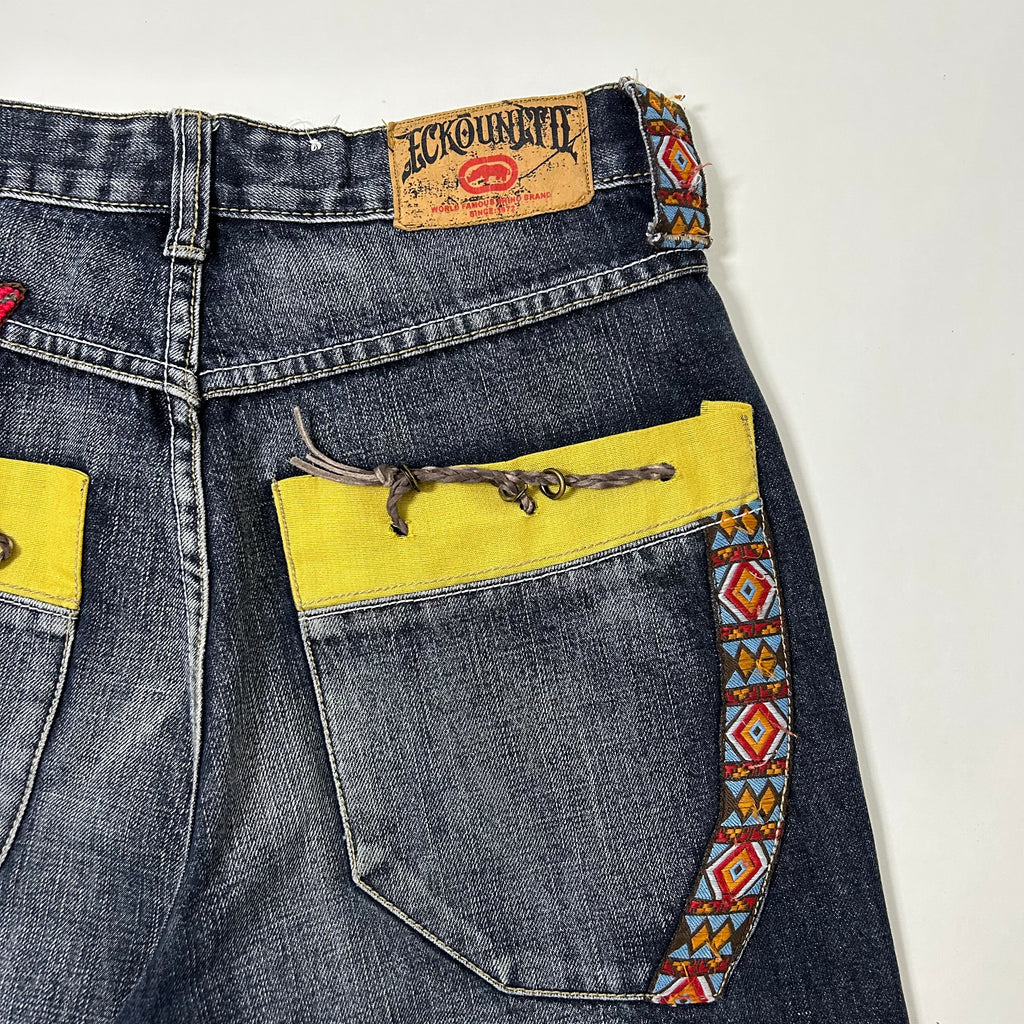 Ecko Unlimited Y2k Baggy Black Washed Jeans (Size 32) - SOLD
