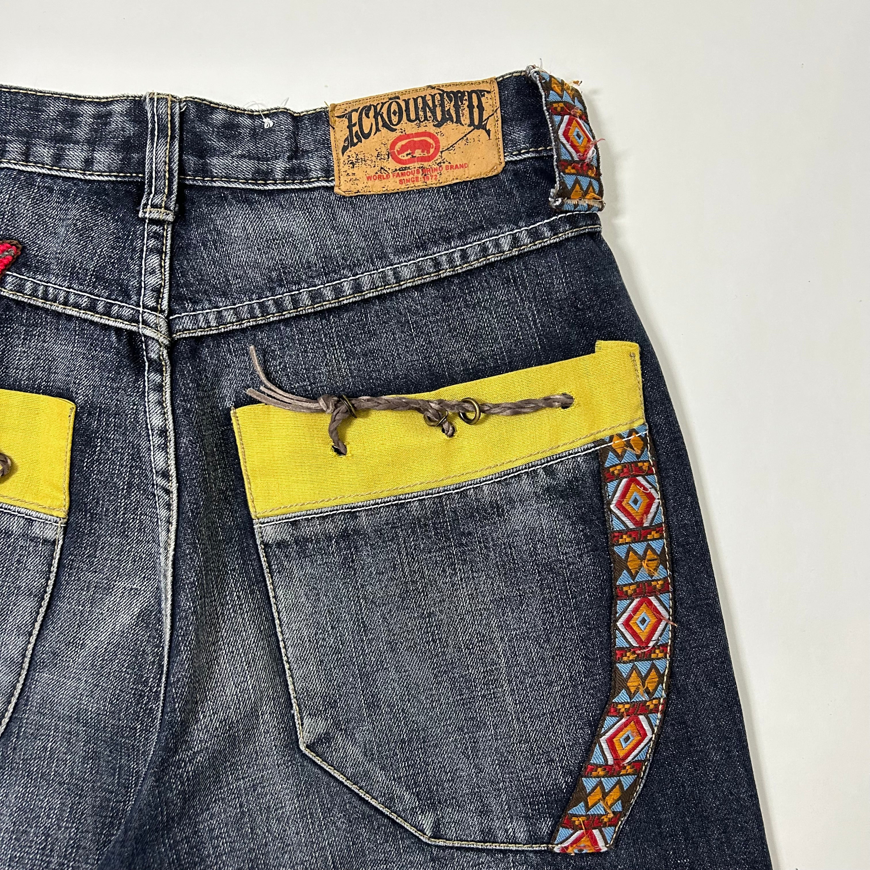 Ecko Unlimited Y2k Baggy Black Washed Jeans (Size 32) - SOLD
