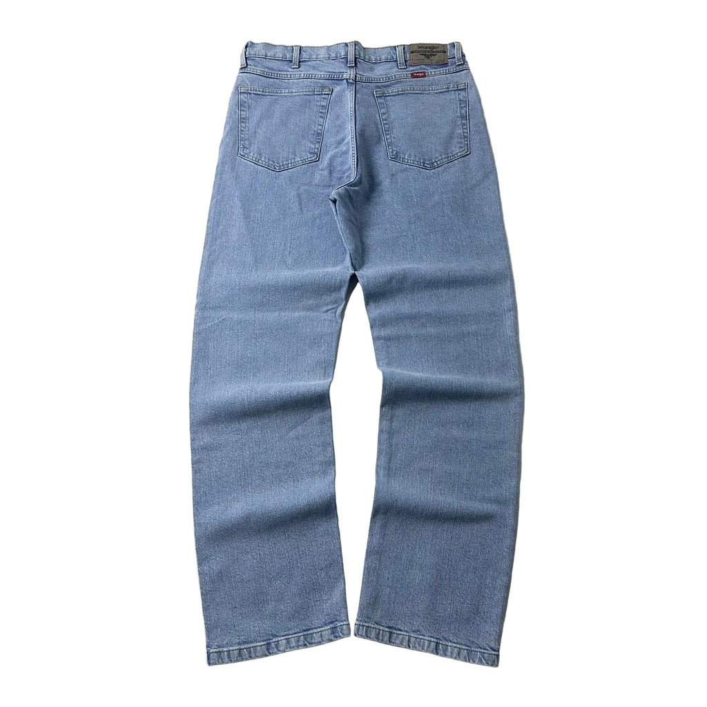 Wrangler Regular Fit Jeans with Flex in Light Wash (Size 34)