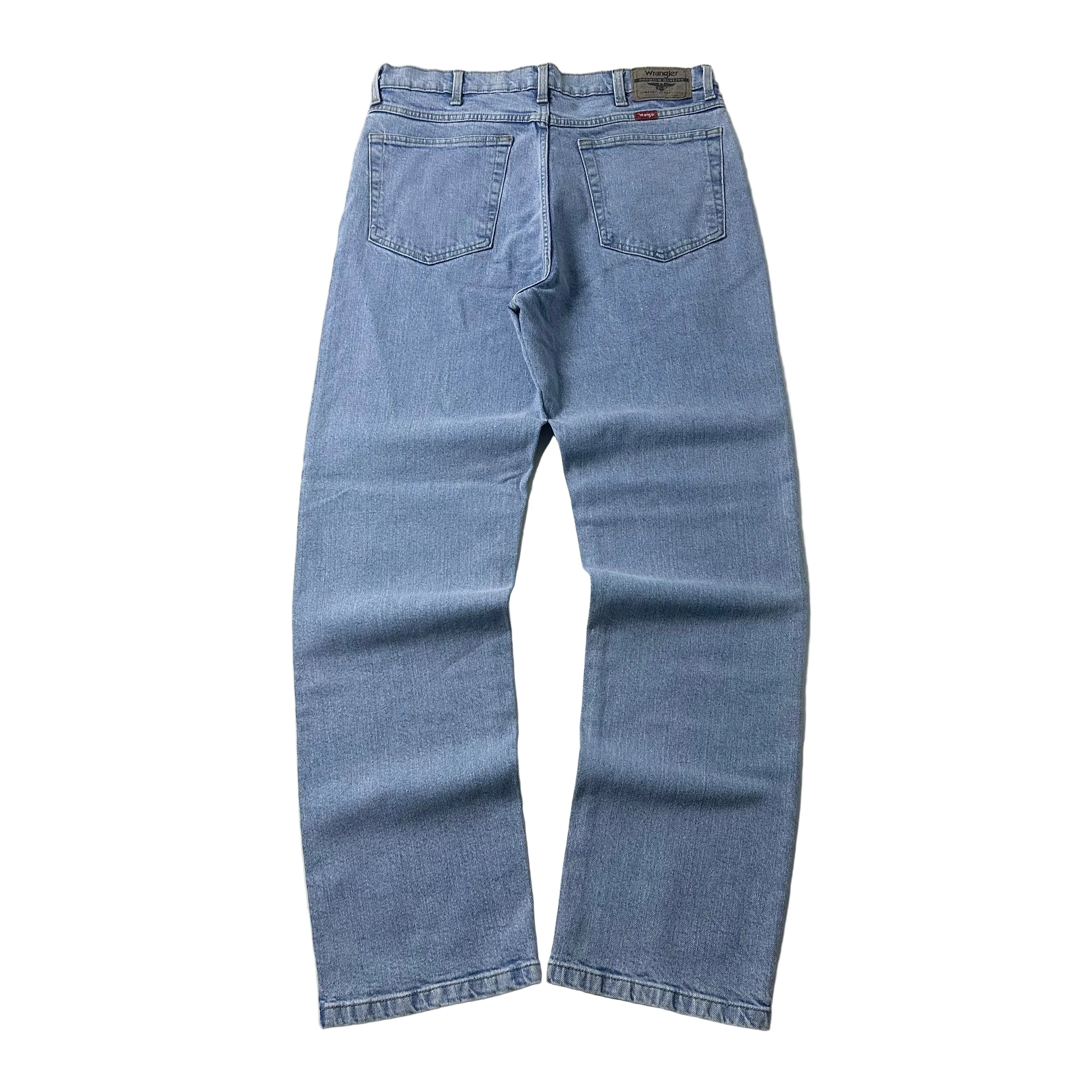 Wrangler Regular Fit Jeans with Flex in Light Wash (Size 34)