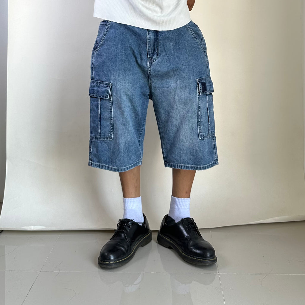 Random Denim Cargo Jorts Size (34-36) - SOLD