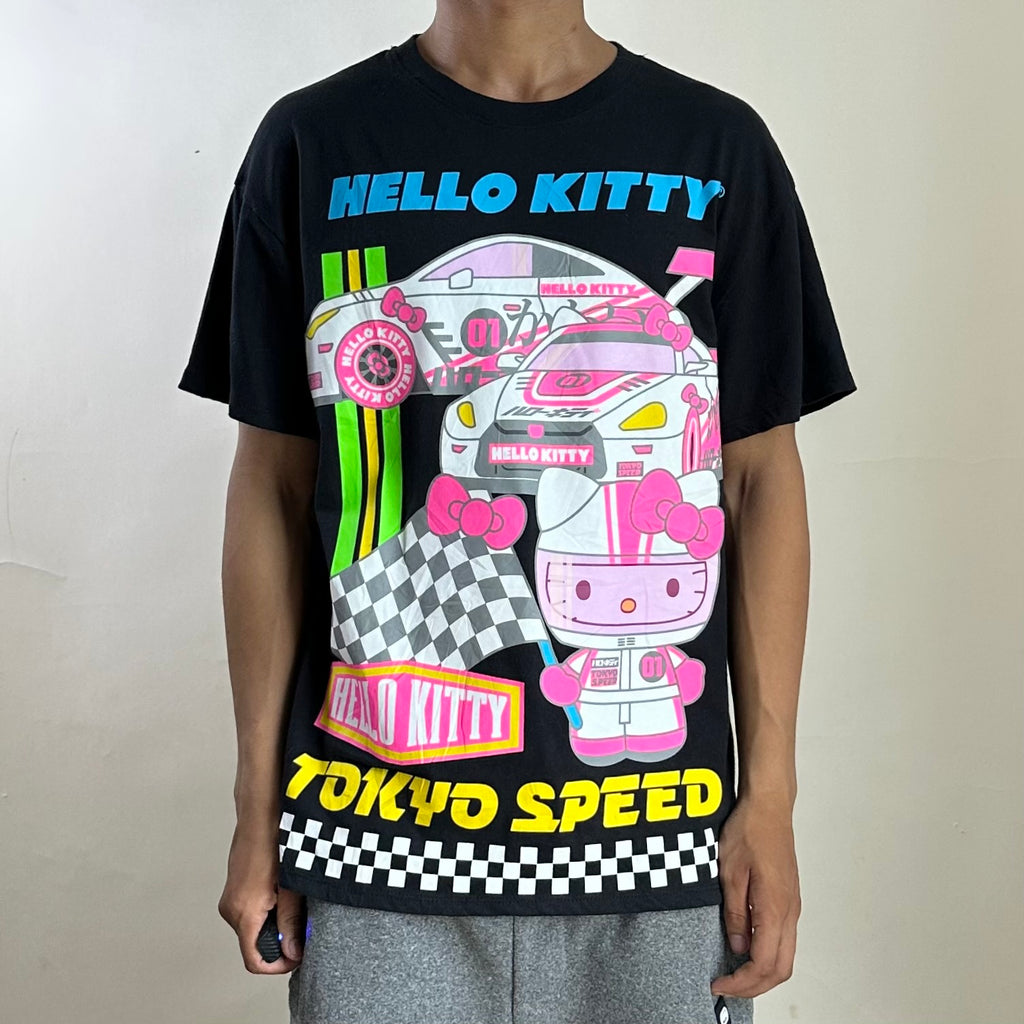 Hello Kitty Sanrio “Tokyo Speed” T-shirt in Black Size Small (Fits Medium)