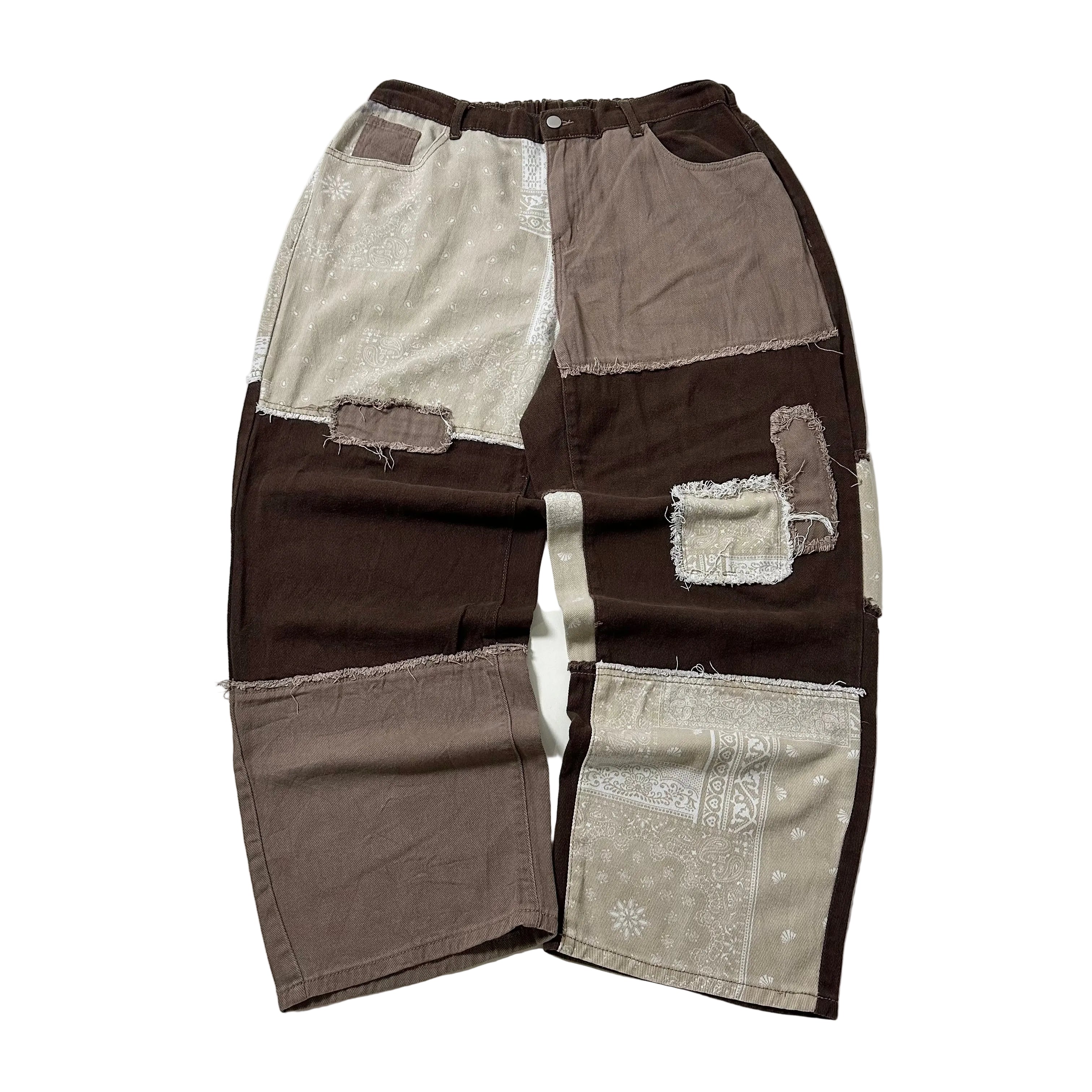 Paisley Patchwork Baggy Pants (Size 32-36)