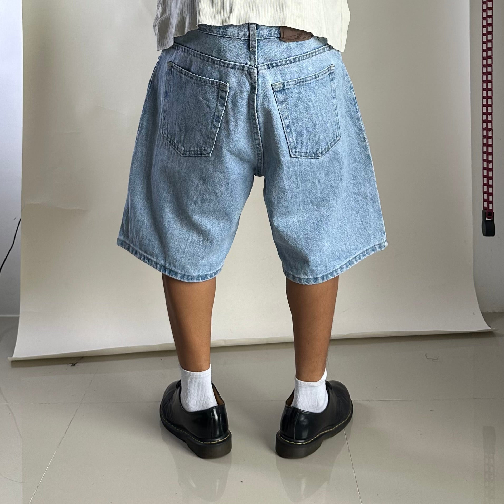 Faded Glory Denim Jorts in Light Wash Blue (Size 34)