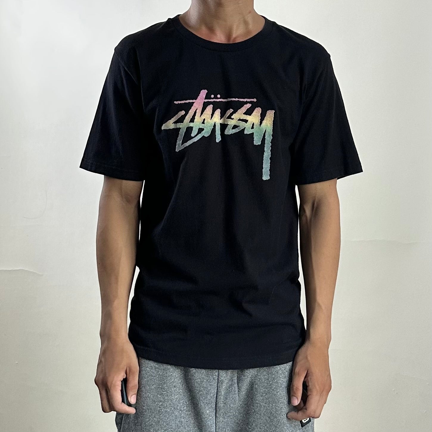 Stussy Stock Fade T-shirt in Black (Size Small)