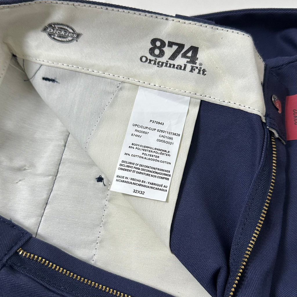 Brand New Dickies 874 Original Fit Pants Navy Size 32