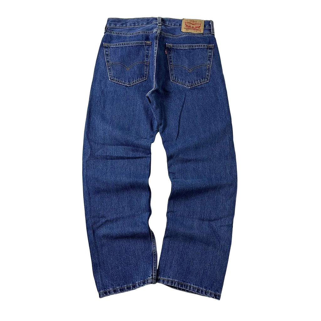 Levi’s 505 Regular Straight Fit Jeans in Dark Stonewash (Size 32)