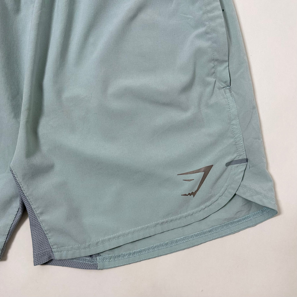 Gymshark Sport Shorts Lightweight and Breathable for Training Mint Green Size Medium (29-36)