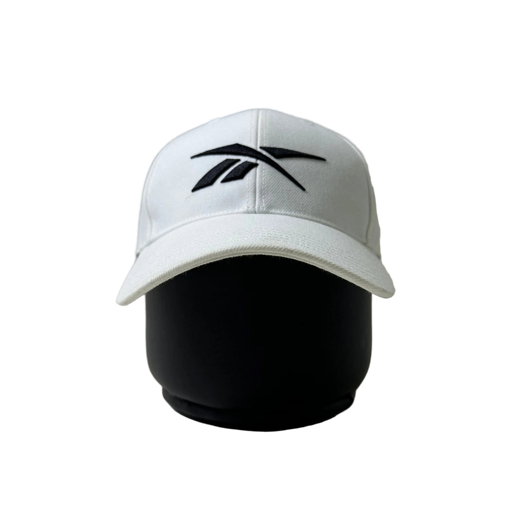 Reebok Vector Embroidered Logo Baseball Cap in White (One Size)