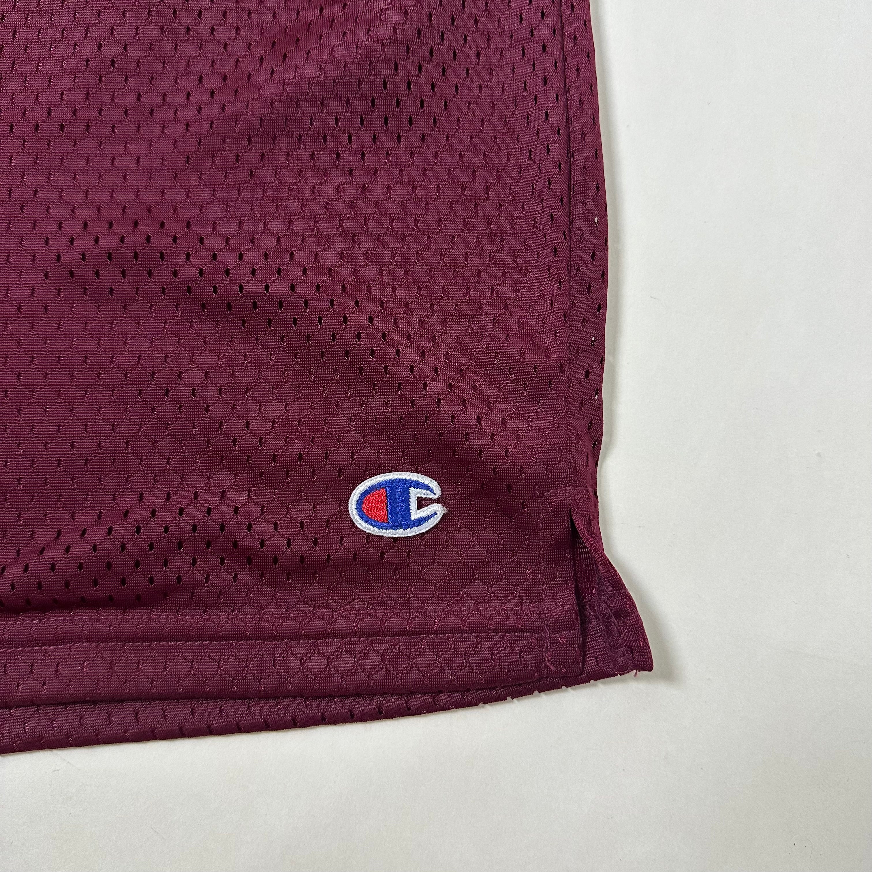 Champion Men’s Long Mesh Shorts in Maroon Size Large (32-38)
