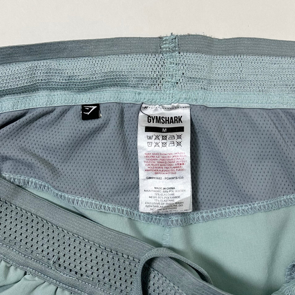 Gymshark Sport Shorts Lightweight and Breathable for Training Mint Green Size Medium (29-36)