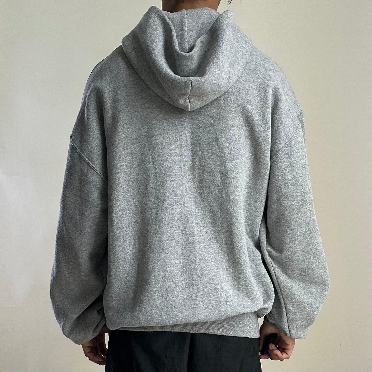 Vintage 90’s Russell Athletic Full-zip Hoodie Jacket in Gray (Size Large)