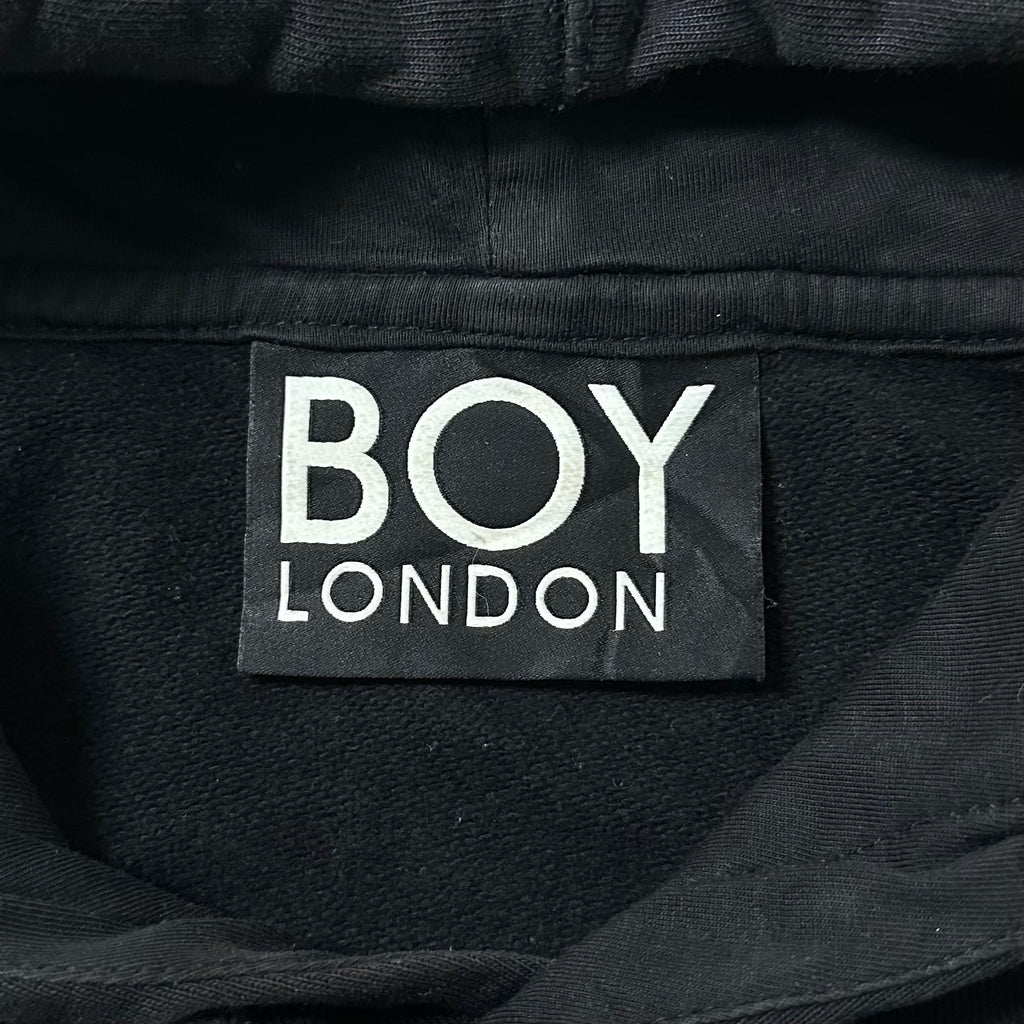 Boy London “Flames” Hoodie Jacket in Black (Size Large) OFF only