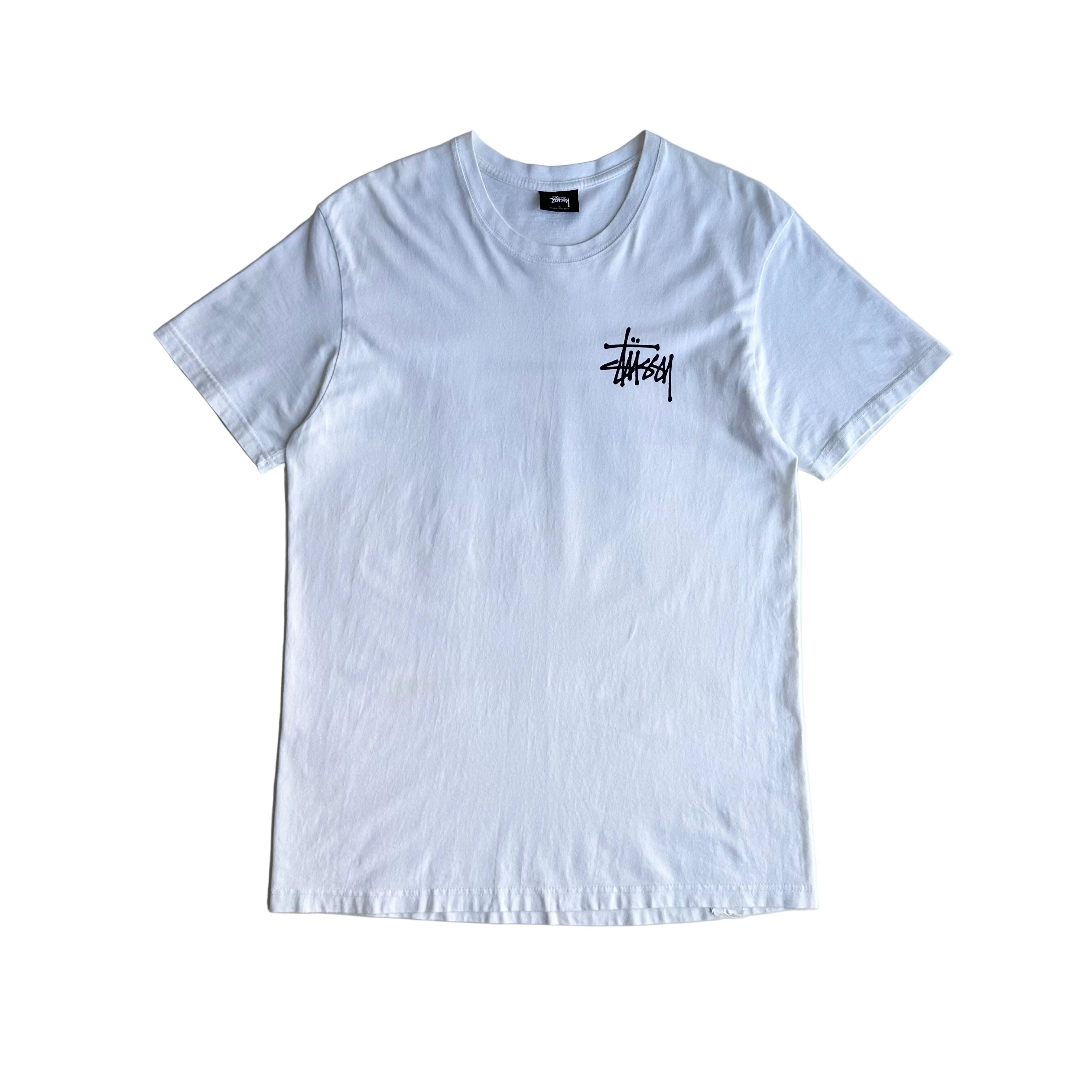 Stussy Basic Logo T-shirt White Large - SOLD