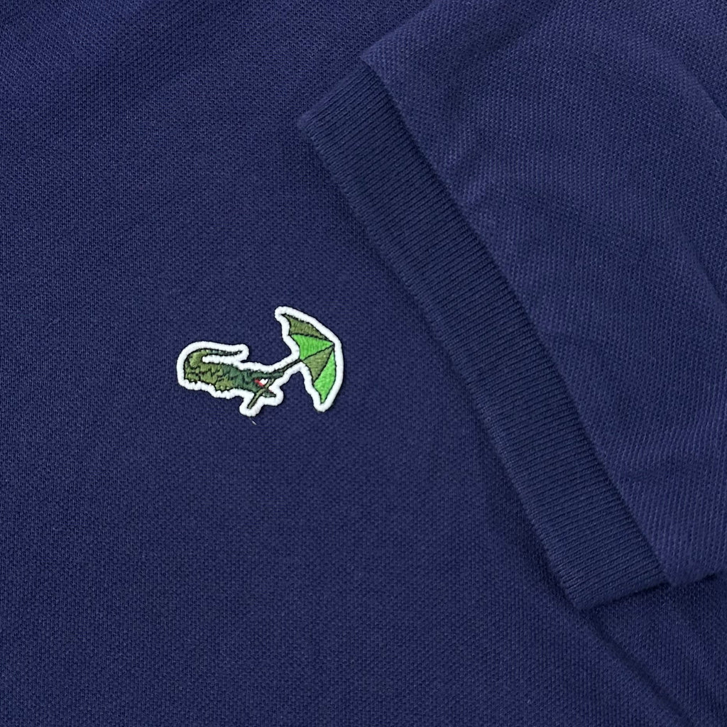 Lacoste Umbrella Crocodile Logo Polo Shirt in Navy (Size Medium)