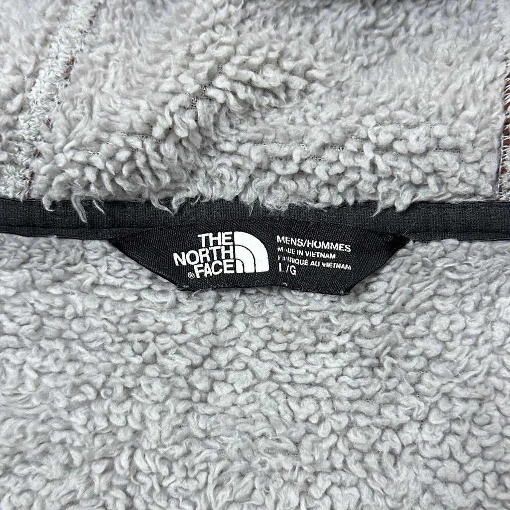 The North Face Chimborazo Fleece Jacket with Hood in Maroon (Size Large)