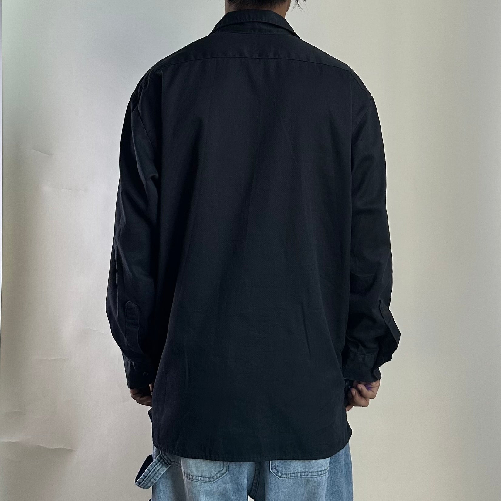 DICKIES Relaxed Fit Long sleeve Shirt in Black (Size Large)