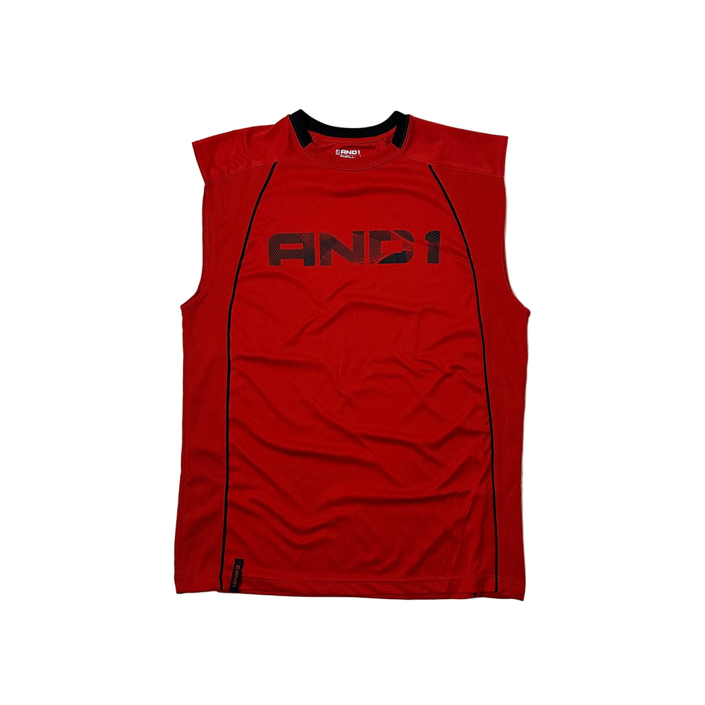 AND 1 Sleeveless Basketball Jersey Red Size Small (Fits Medium)
