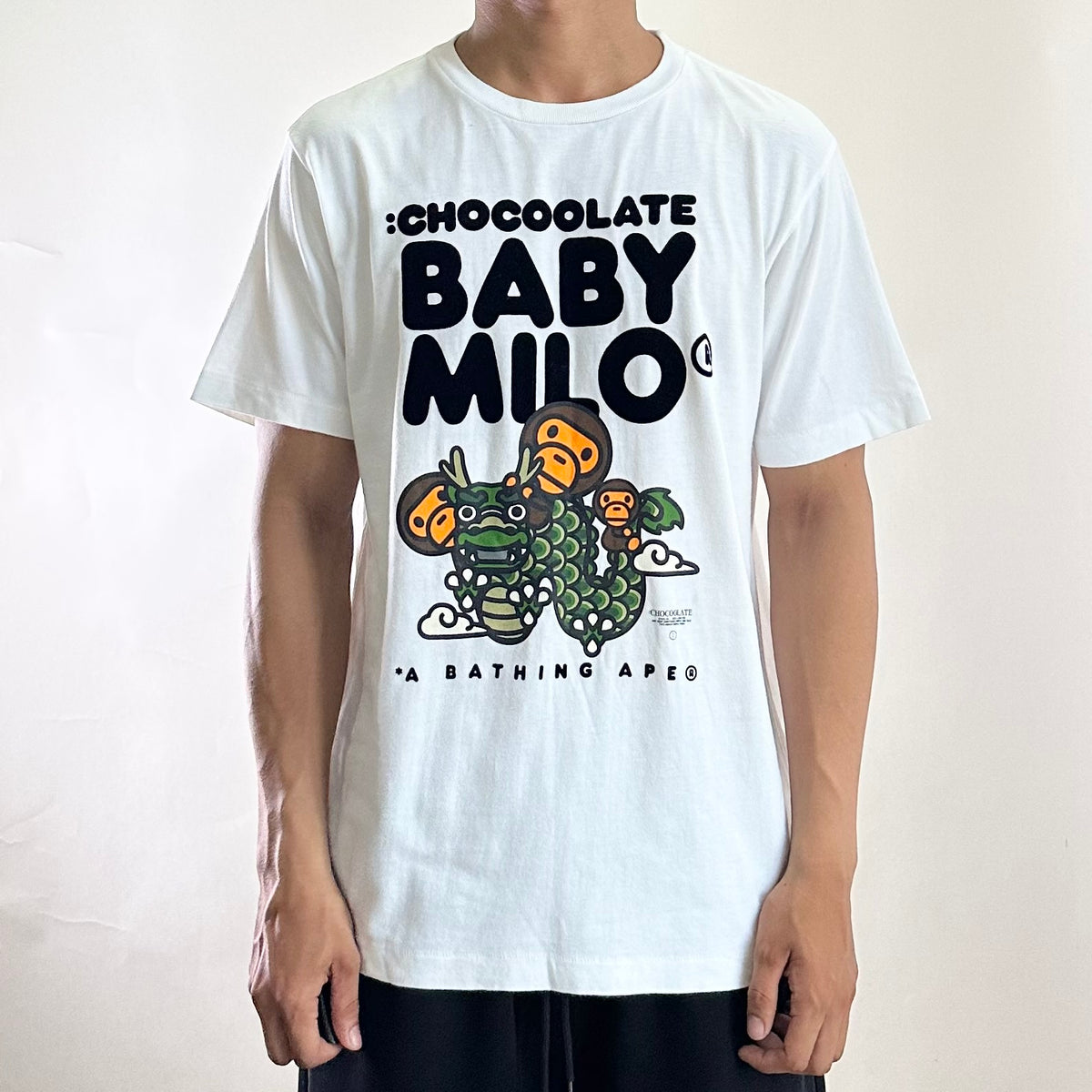 Baby Milo by Chocoolate T-Shirt in White Size Small (Fits Medium)