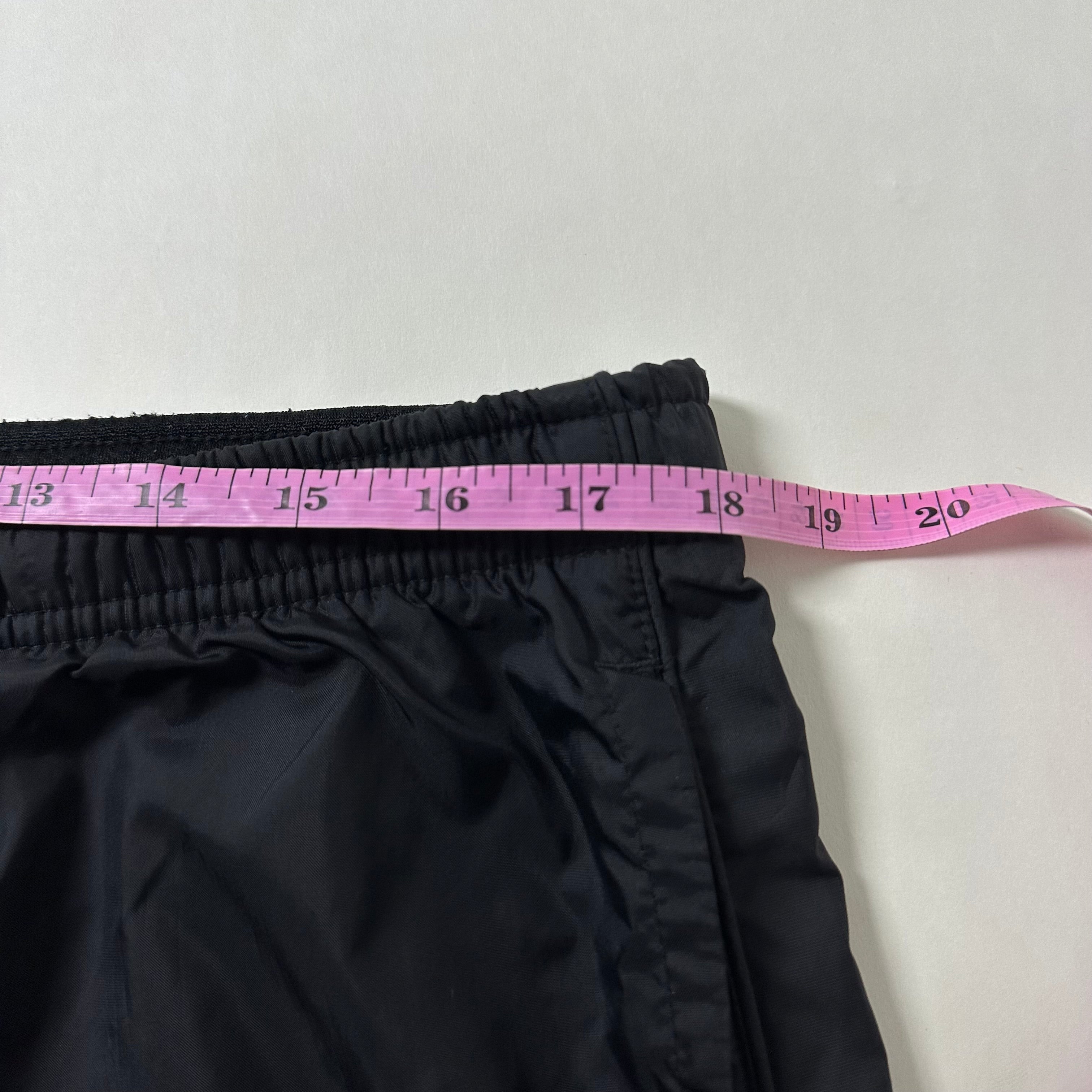 NIKE Y2K Embroidery Swoosh Track Pants in Black (Size 34-40)