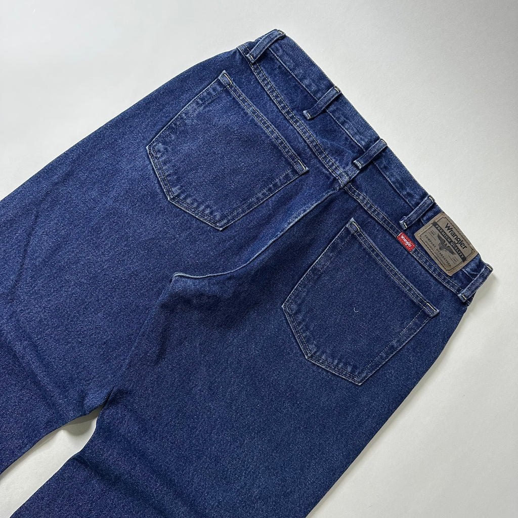 Wrangler Five Star Premium Denim Relaxed Fit Jeans in Dark Stone (Size 34)