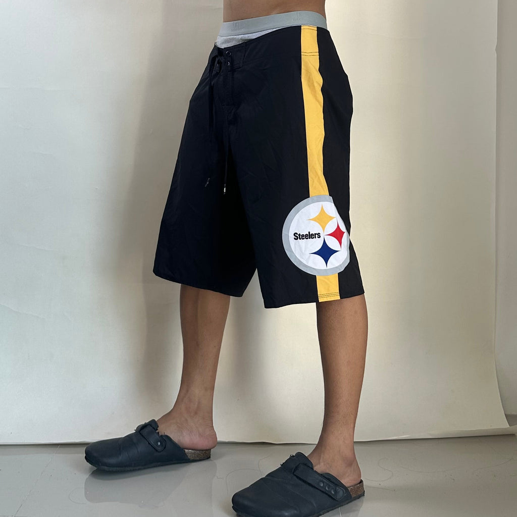 Quicksilver x Pittsburgh Steelers Board Shorts Black (Size 31-33)