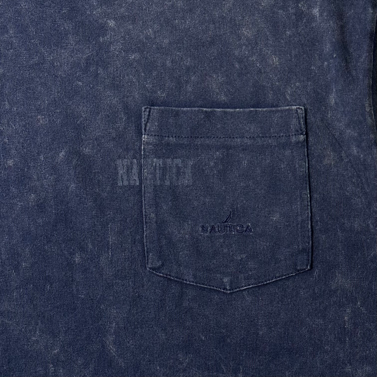 Nautica Japan Pigment Dyed Pocket Tee in Navy (Size Large) Oversized Heavy Cotton