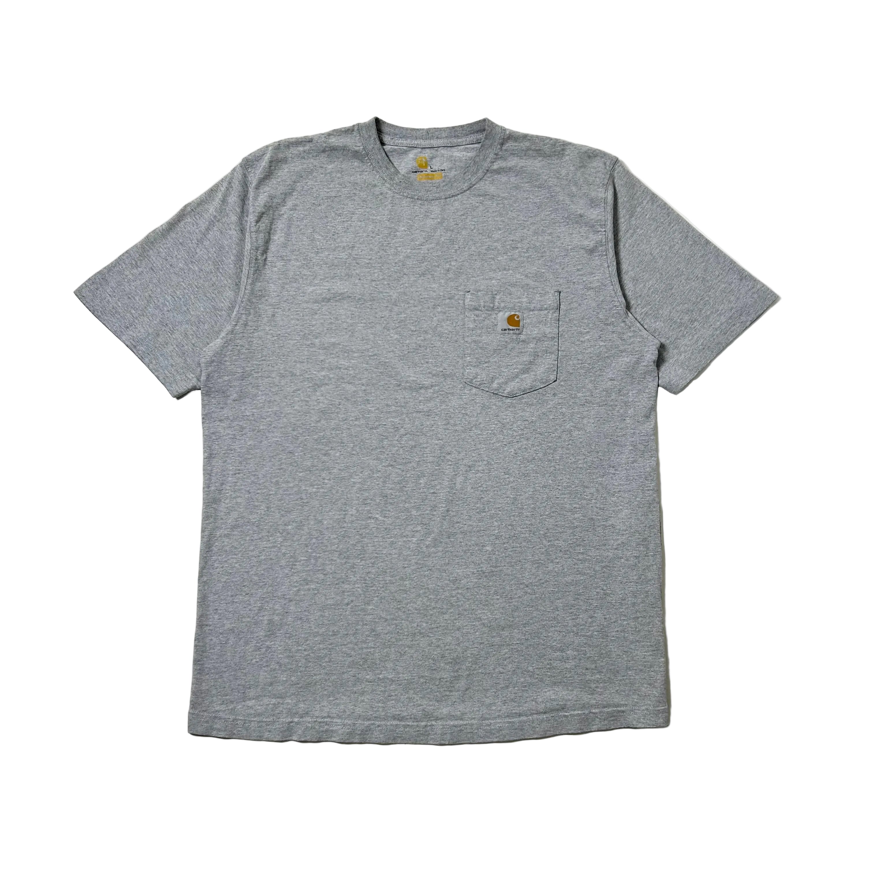 Carhartt K87 Pocket Tee in Heather Gray (Size Large)