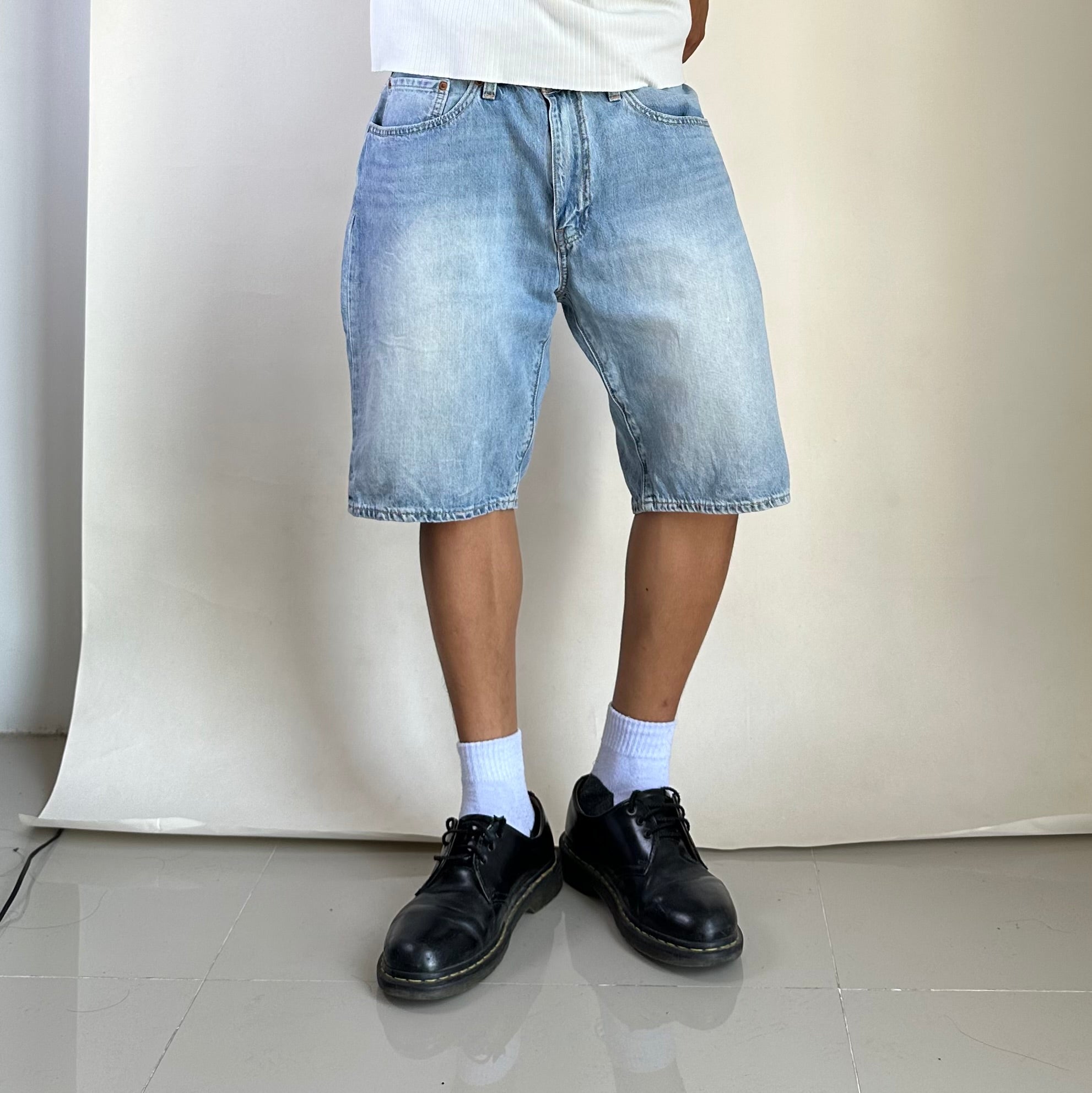 Levi’s Premium 505 Denim Wash Blue Shorts (Size 34) - SOLD