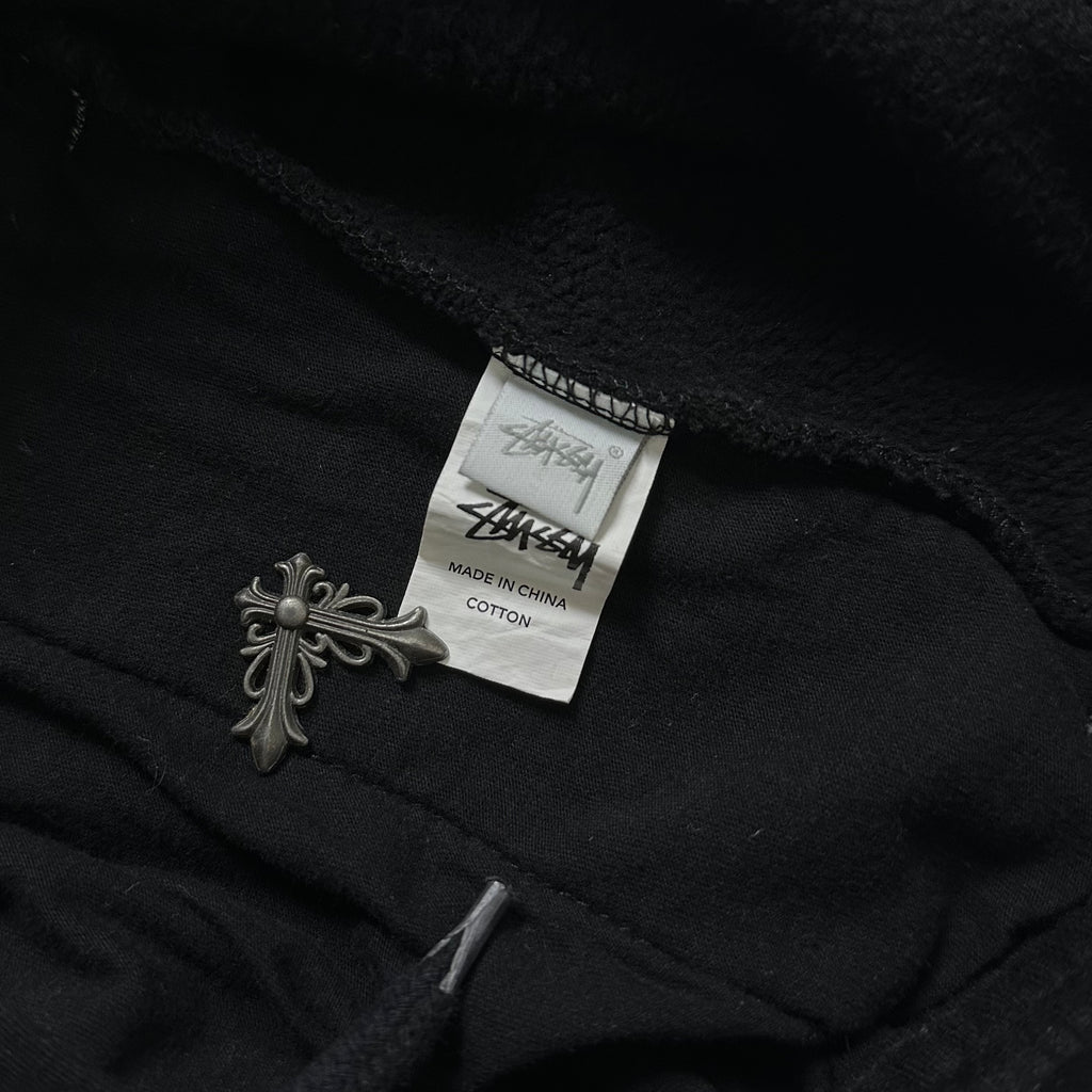 Stussy Sweat Shorts Embroidered Logo in Black (Size 30-38)