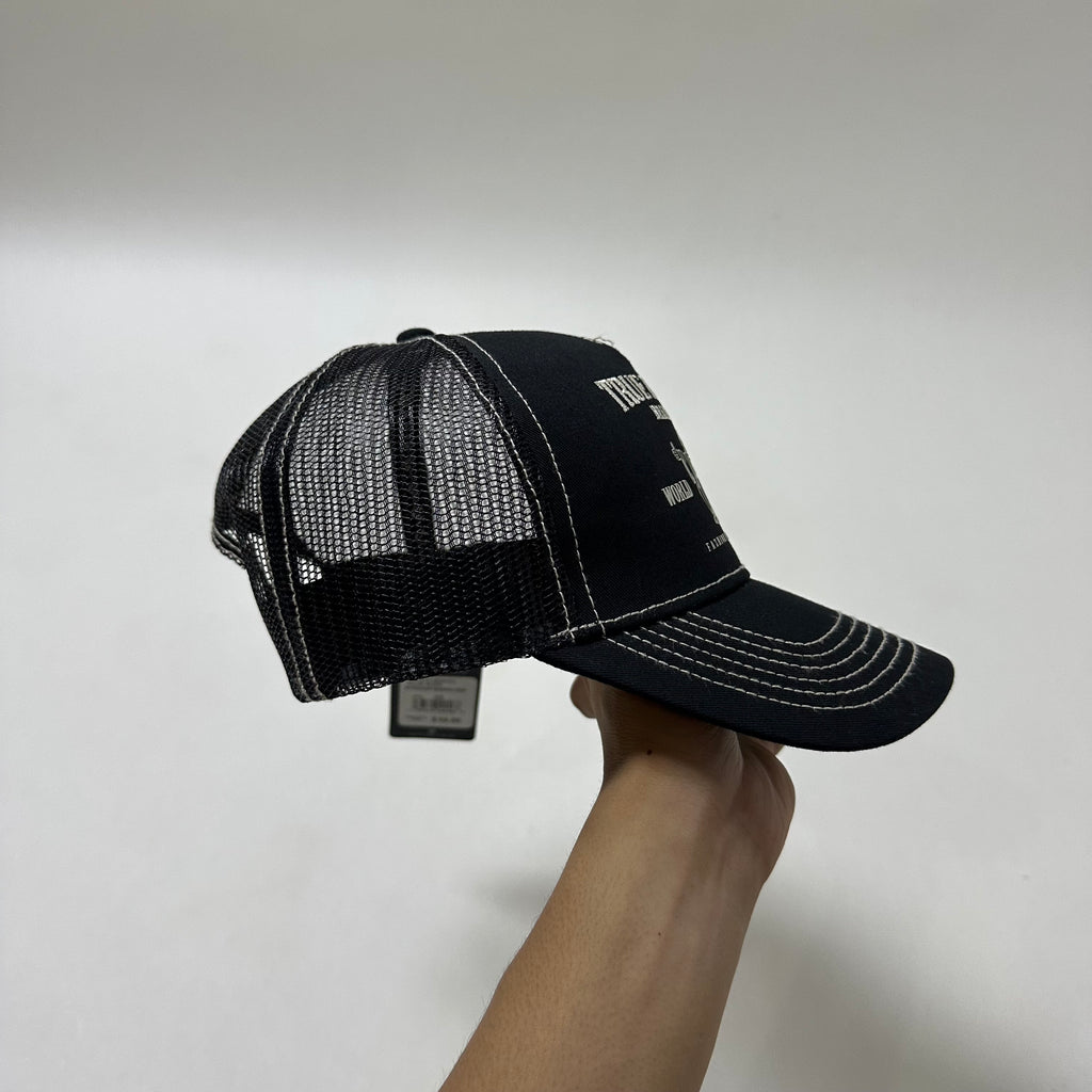 Brand New True Religion Men’s Buddha Logo Trucker hat Black One Size