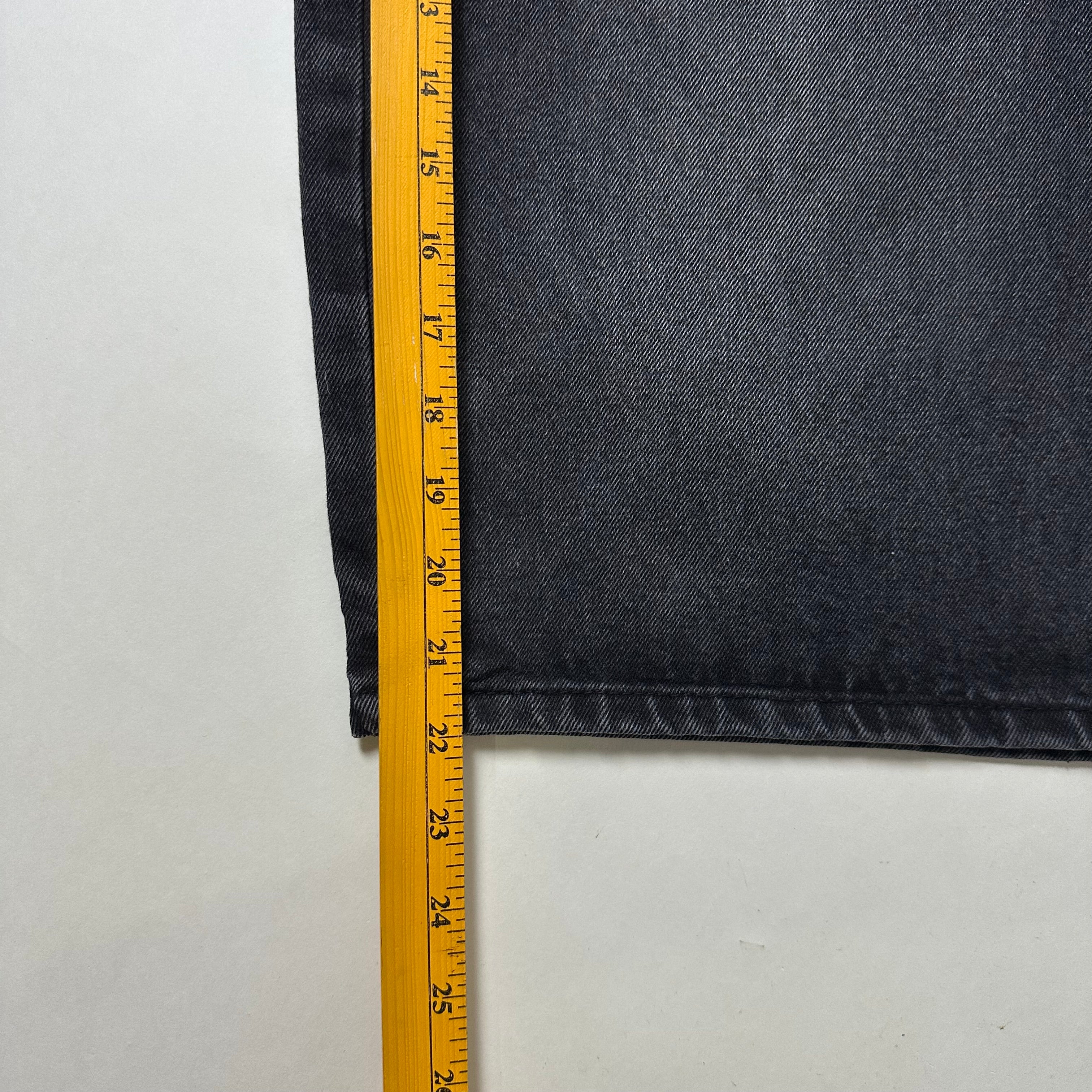 Refuge Denim Baggy Jorts in Washed Black (Size 34-35)