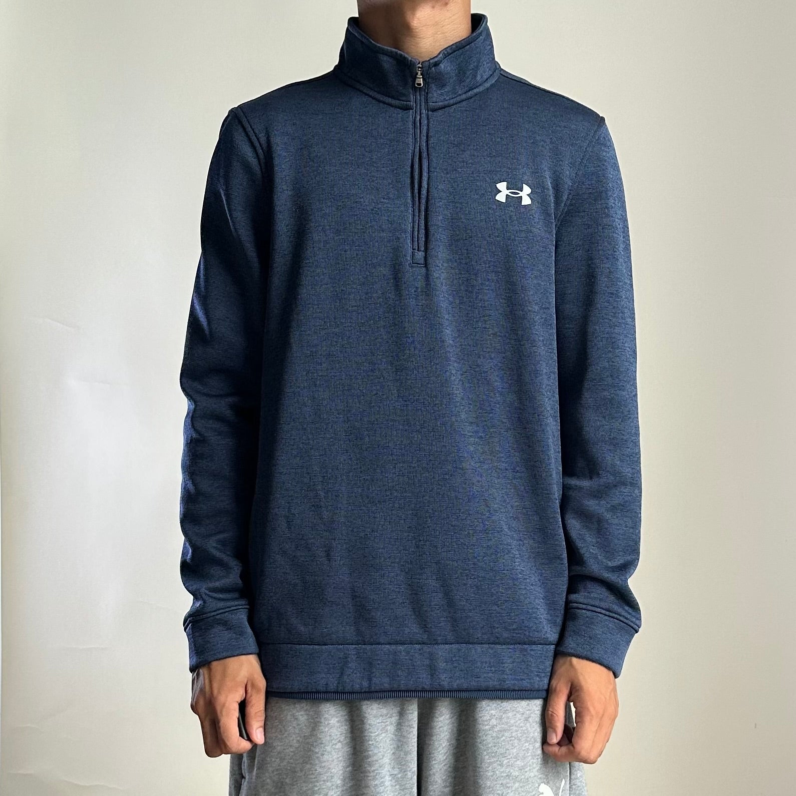 Under Armour Golf Quarter-zip Sweater in Blue (Size Medium)