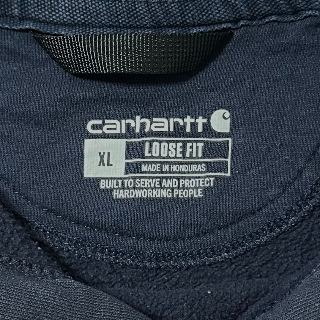 Carhartt Loose Fit Hoodie Jacket in Navy Blue (Size XL)