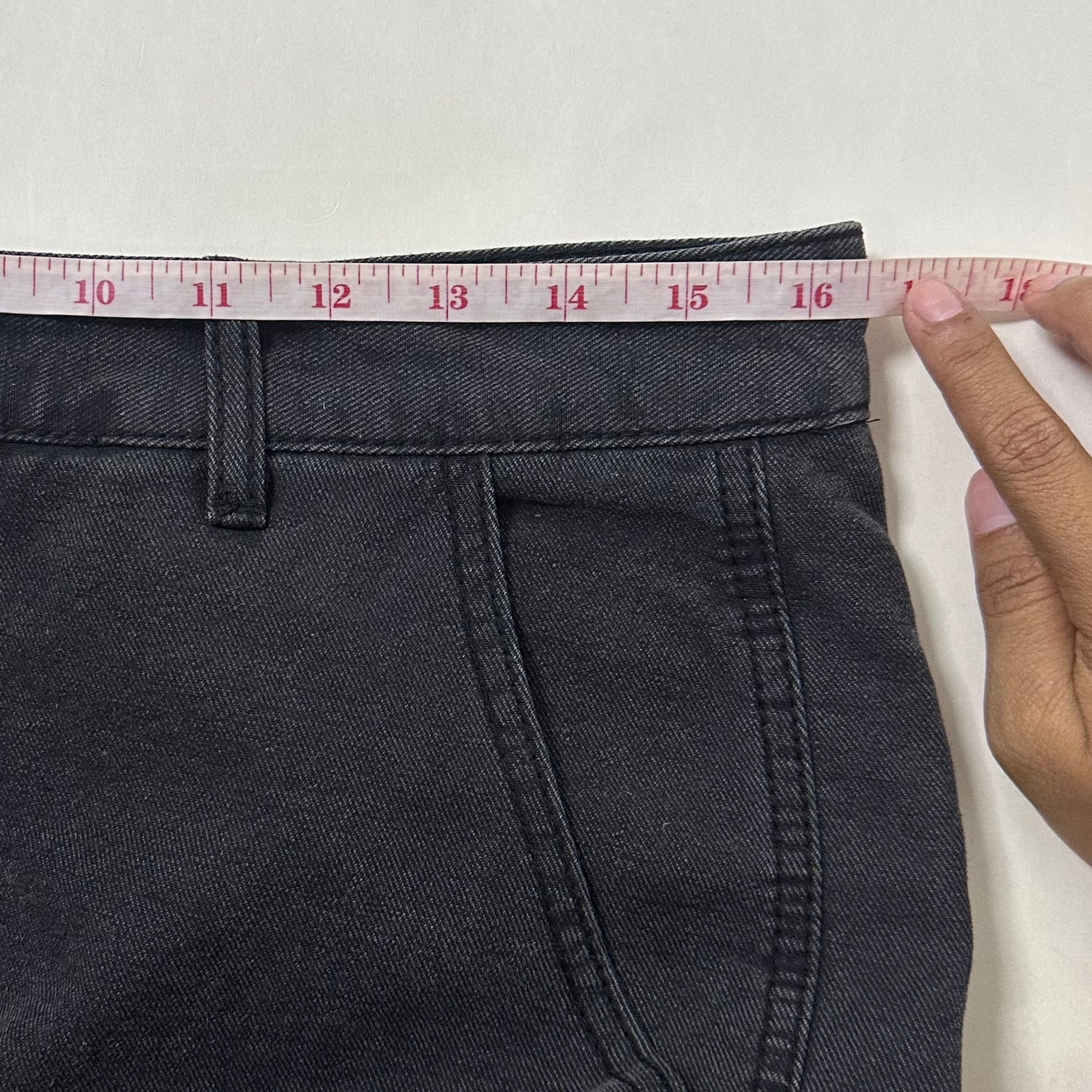 SMOKING-LIFE Cargo Pants in Acid Wash Black Size (32-33)