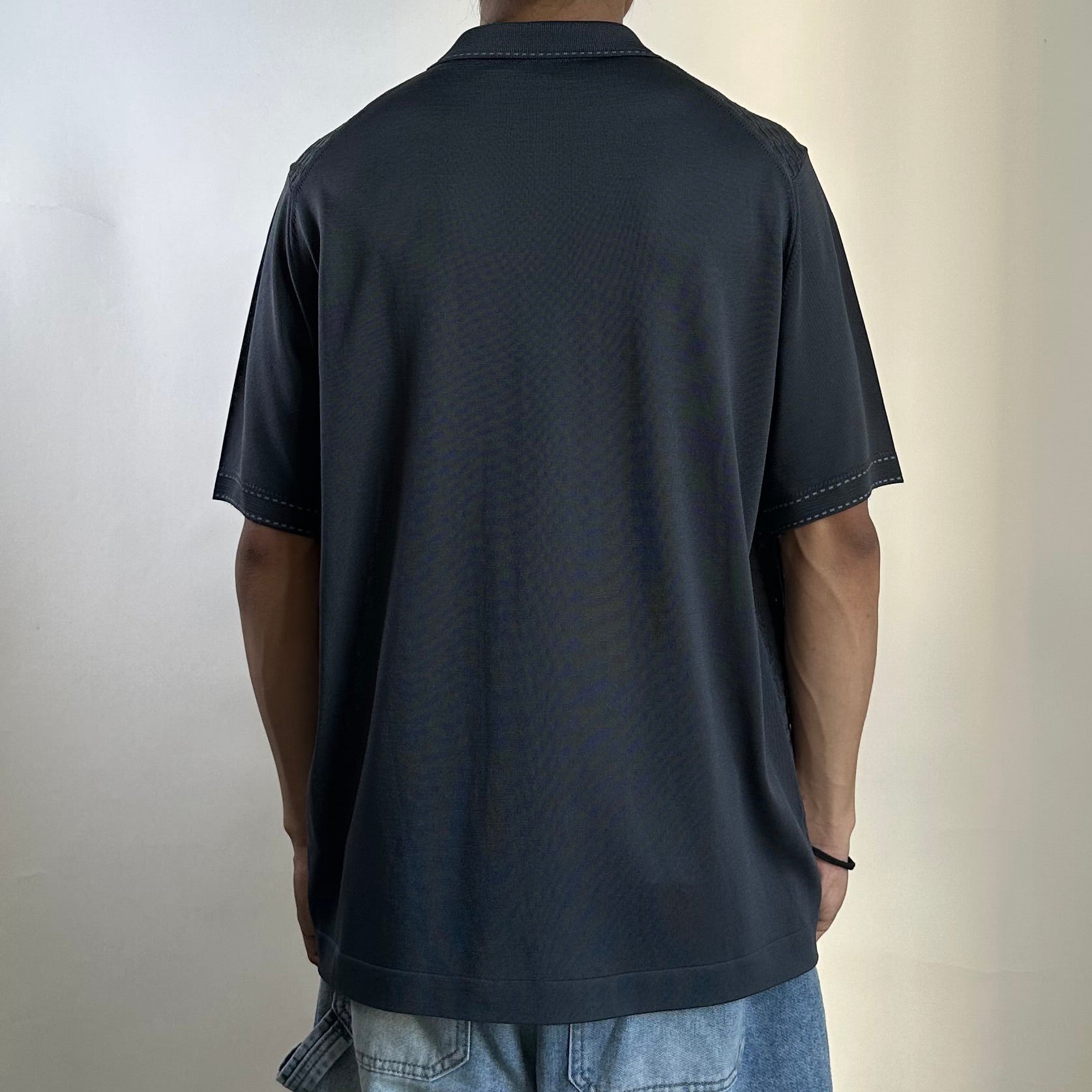 Montagut Paris Short-sleeved Polo Shirt in dark gray (Size 5, Large)