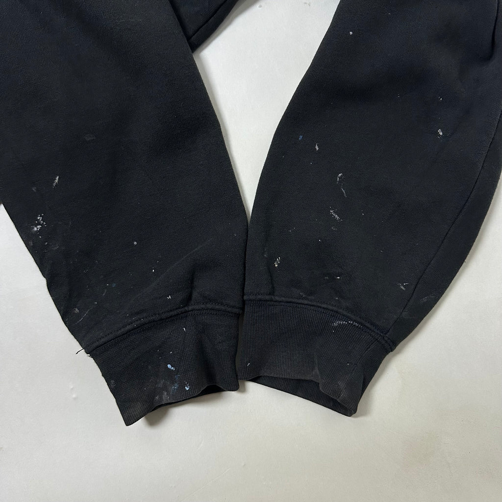 Carhartt Script Hoodie Jacket with Multiple stains in Black (Size Large)