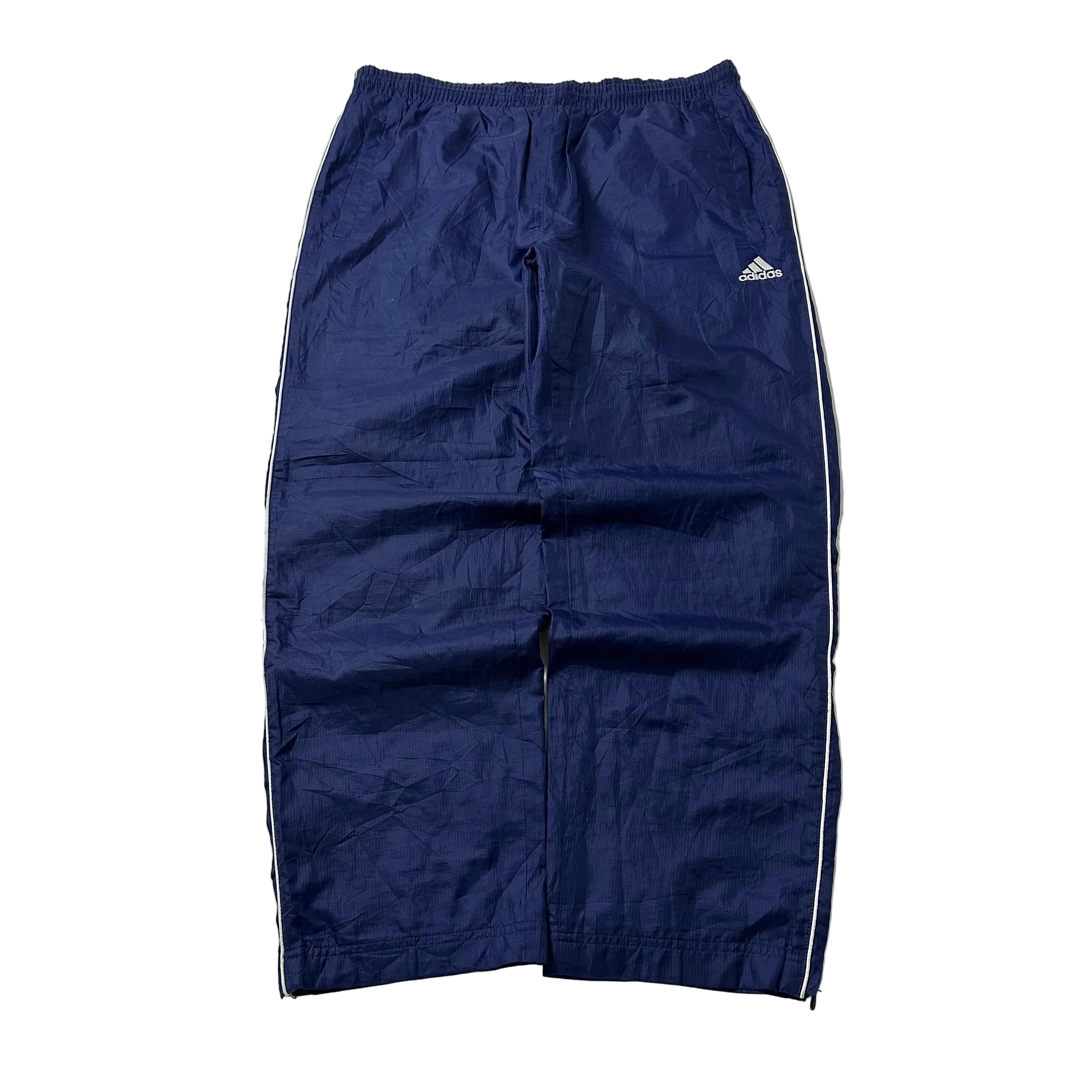 Vintage Y2K Adidas Track Pants in Navy Blue (Size 32-38)